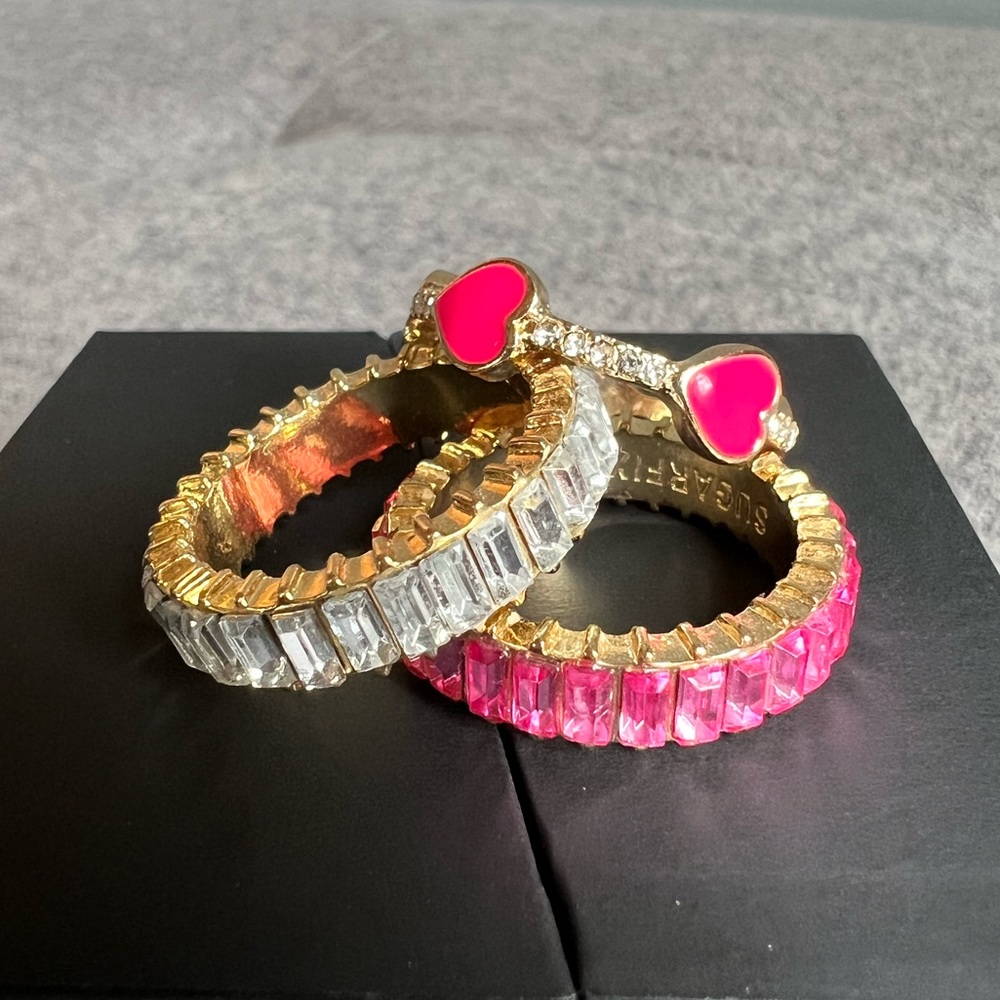 Set of 3 BaubleBar Rings- Size 8